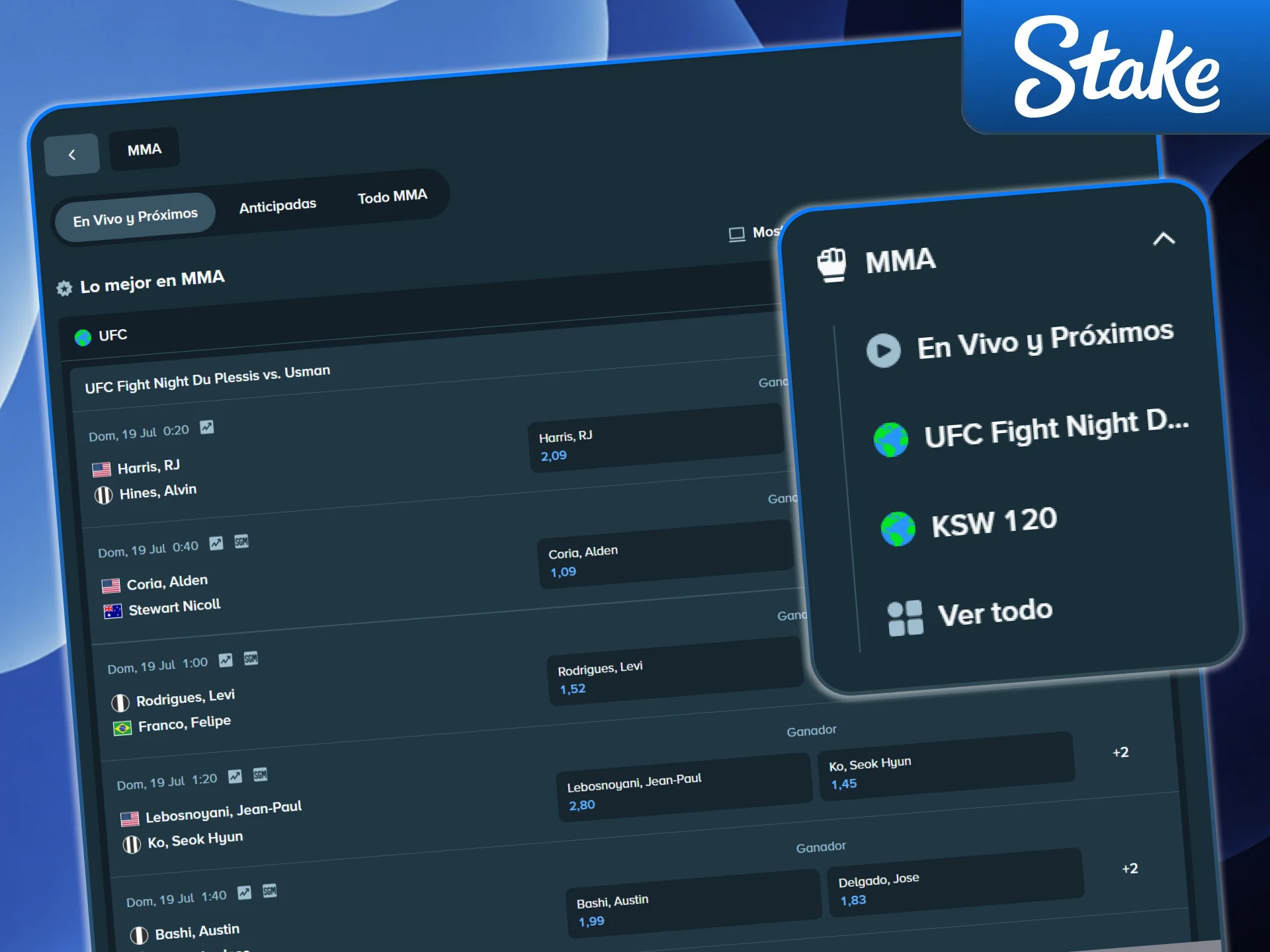 Haz una apuesta ganadora en boxeo en la plataforma Stake.