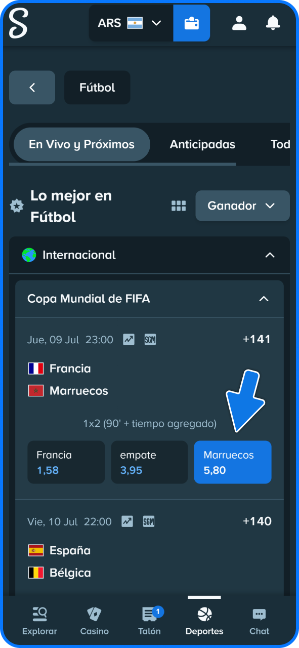 Elige las mejores cuotas para tus apuestas de fútbol en Stake oficial.